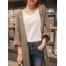 Casual Women Long Sleeve Solid Color Mid-long Cardigans