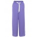 High Drawstring Waist Pure Color Wide Leg Pants