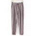 Women Casual Elastic Drawstring Waist Pants