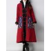 Vintage Women Cotton Folk Style Patchwork Long Sleeve Cardigans