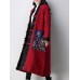 Vintage Women Cotton Folk Style Patchwork Long Sleeve Cardigans