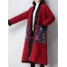 Vintage Women Cotton Folk Style Patchwork Long Sleeve Cardigans