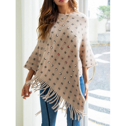 Casual Women Loose Irregular Hem Jumpers Cardigans