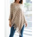 Casual Women Loose Irregular Hem Jumpers Cardigans