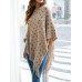 Casual Women Loose Irregular Hem Jumpers Cardigans