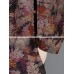 Vintage Women Cotton Folk Style Floral Print Long Cardigans