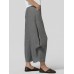 Women Casual Elastic Waist Loose Pants Wide Leg Trousers