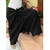 Women Vintage Solid Color Cotton Loose Casual Wide Leg Pants