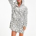 Coral Fleece Lovely Warm Long Sleeve Pocket Nightgown