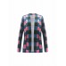 Casual Women Plaid Patchwork Long Sleeve Cardigans