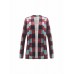 Casual Women Plaid Patchwork Long Sleeve Cardigans