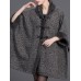 Elegant Women Cloak Shawl Hooded Crew Neck Cardigan Coats