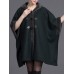 Elegant Women Cloak Shawl Hooded Crew Neck Cardigan Coats