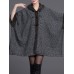 Elegant Women Cloak Shawl Hooded Crew Neck Cardigan Coats