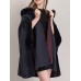 Women Cloak Shawl Hooded Crew Neck Cardigan Coats with Pockets