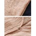 Women Cotton Linen Half Sleeve Irregular Hem Cardigans